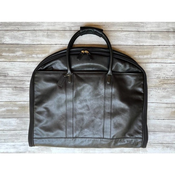 Coach Bags Vintage Coach Black Leather Garment Bag Poshmark